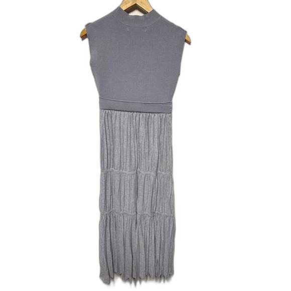 Laguna Moon Pleated Tiered Knit Dress in Blue S NWOT - Picture 4 of 16